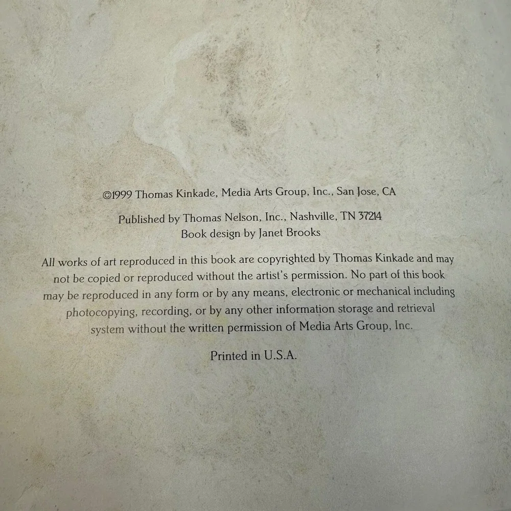 Thomas Kinkade Our Family Christmas Memories Book C.R. Gibson with Box & COA